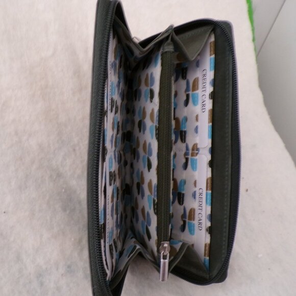 NWT UNION CODE Genuine Leather RFID Protected Zipper Wallet - Picture 4 of 5